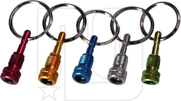 NG Sports Valve Adaptor Set, DV/SV to AV, PU/15, red/gold/blue/silver/green (Valve adapter set)
