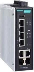 Produktbild Moxa EDS-P506E-4POE-2GTXSFP-T - Verwalteter Ethernet-Switch mit 4 PoE60W 10100BaseT(X)-Ports, 2 Combo 101