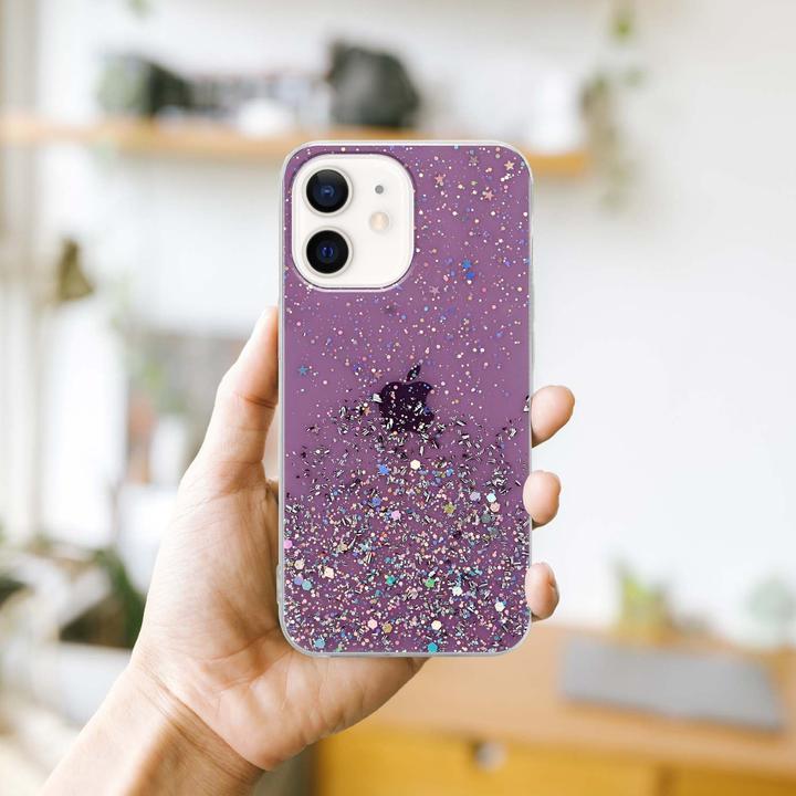 Actual product image Cadorabo TPU cover sparkling glitter (Apple iPhone 12 mini)
