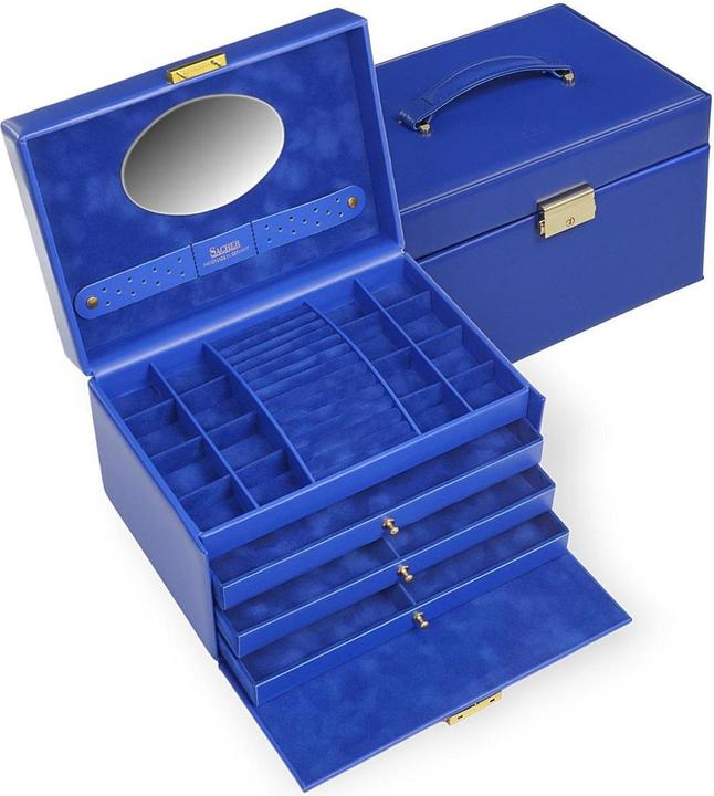 Produktbild Sacher 74.519.561515 - Schmuckkasten Karen colisimo blau Vollrindleder