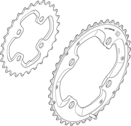 Produktbild Shimano Deore XT FC-M785 Kettenblatt AM 10-fach (38)