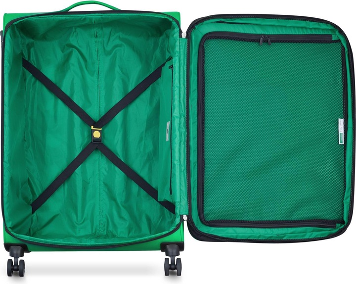 Immagine prodotto Delsey Paris x United Colors of Benetton Colour Block Trolley a 4 ruote L 77 cm con piega elastica (114 l, XL (da 115l))