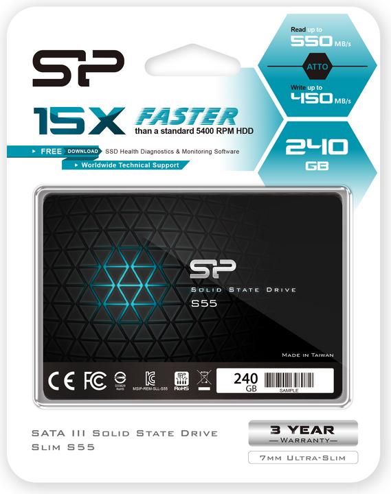 Productafbeelding Silicon Power Slanke S55 (240 GB, 2.5")