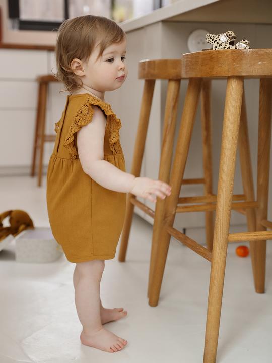 Produktbild Vertbaudet Mädchen Baby Overall mit gehäkeltem Oberteil (92)