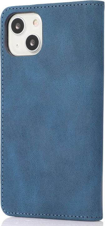 Produktbild Cover-Discount iPhone 15 Plus - Vintage Flip Case Hülle dunkelblau (Apple iPhone 15 Plus)