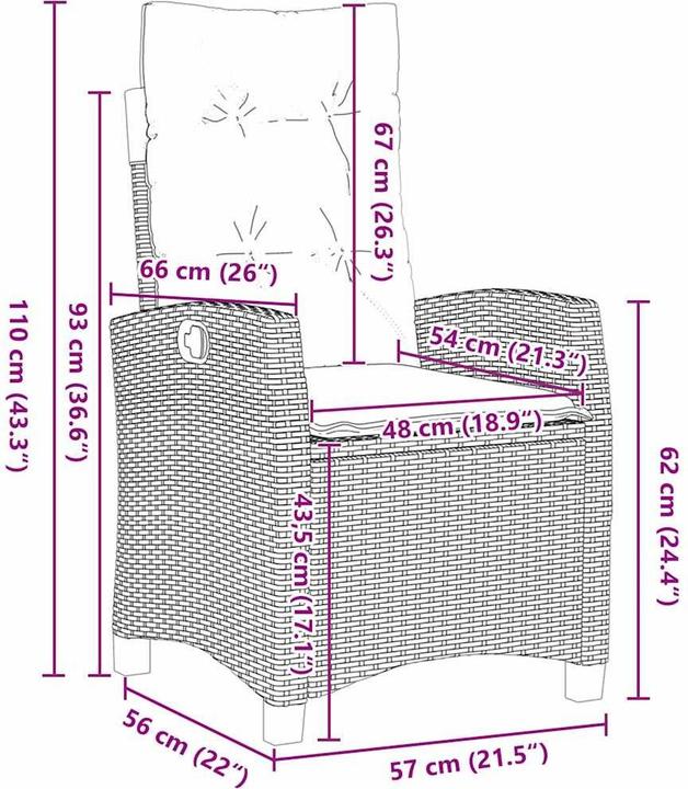 Produktbild vidaXL Garten Essgruppe (140 x 70 x 73 cm)