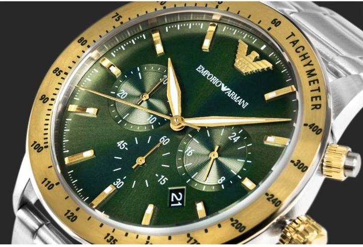 Immagine prodotto Emporio Armani Mario Herrenuhr (Cronografo, Orologio da polso analogico, 43 mm)