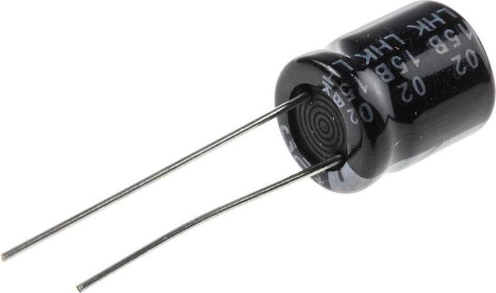 Actual product image RS PRO 680uF Aluminium Electrolytic Capacitor 25V dc, Radial, Through Hole