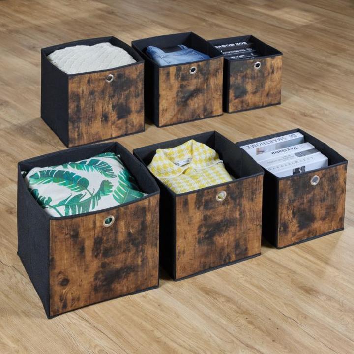 Produktbild Relaxdays 6x Aufbewahrungsbox (26 cm, 6x)