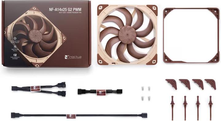 Image du produit Noctua NF-A14x25 G2 PWM - Ventilatorhuis (NF-A14x25 G2 PWM) (140 mm, 1 x)