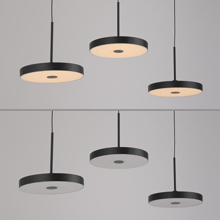 Actual product image Just Light LED Pendellampe Plata dimmbar über Wandschalter höhenverstellabr (1800 lm)
