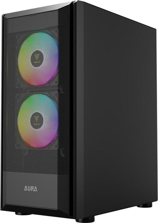 Actual product image Gamdias Boitier Moyen Tour ATX Aura GC6 RGB avec panneau vitré (Noir) (ATX, mATX, Mini-ITX)