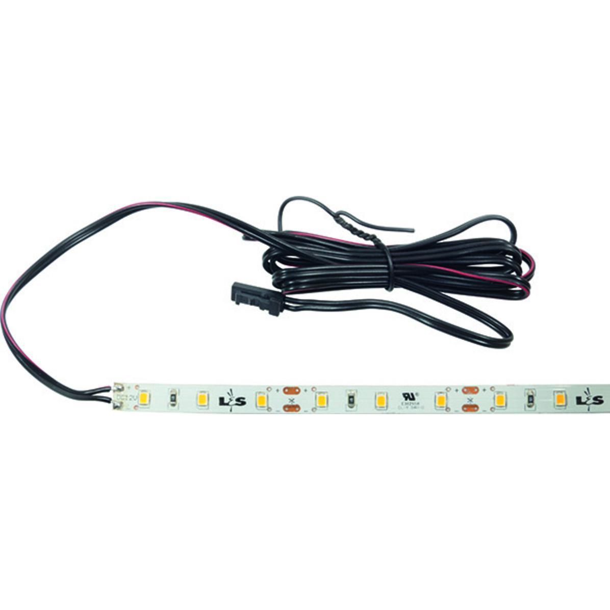 L&S, LED Streifen, LED Bänder Tudo 4,8 / 12 V (Warmweiss, 500 cm, Indoor)