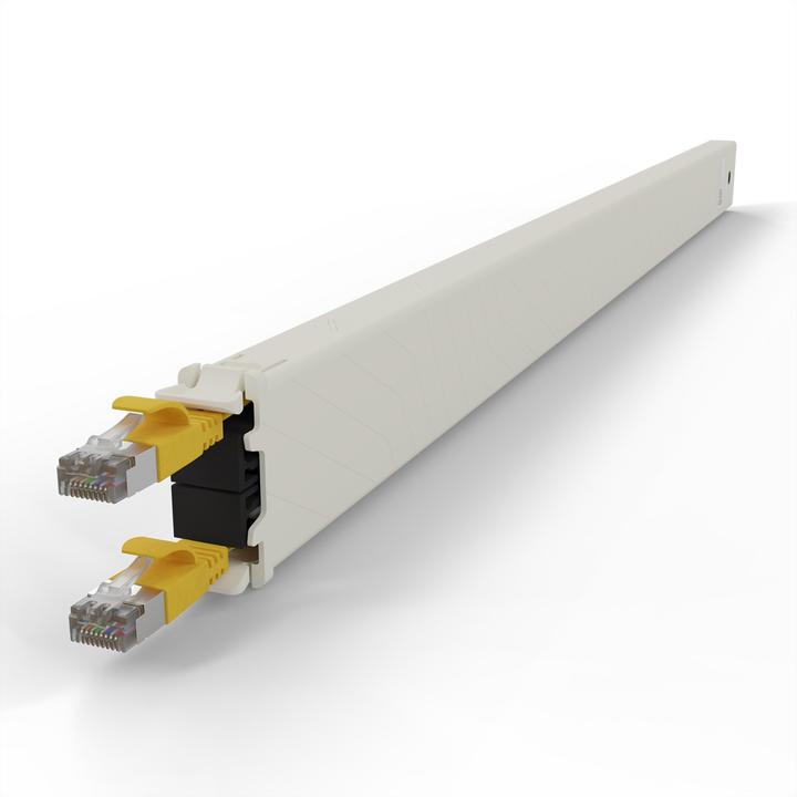 Actual product image PATCHBOX one / Cassette / 30RU / Cat 6A, STP, 1.8 m, yellow (STP, U/FTP, CAT6a, 1.80 m)