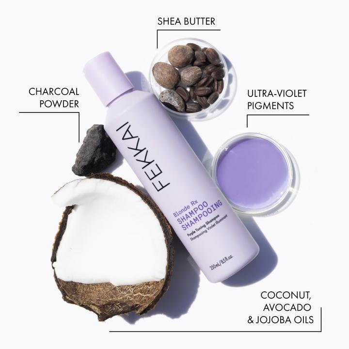 Actual product image Fekkai - Blonde Rx Purple Shampoo 250ml (250 ml, Silver shampoo)