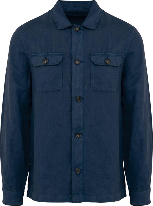 Spasso Ausgewaschene Leinen-Hemdjacke