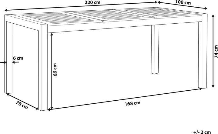 Actual product image Beliani Grosseto (220 cm)