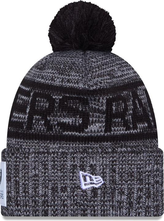 Produktbild New Era Bommel Wintermütze Sideline Las Vegas Raiders (One Size)