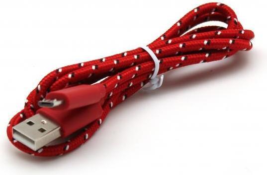 Actual product image Sbox USB->Micro USB 1M USB-1031R red (1 m, USB 1.0, USB 2.0, USB 1.1)
