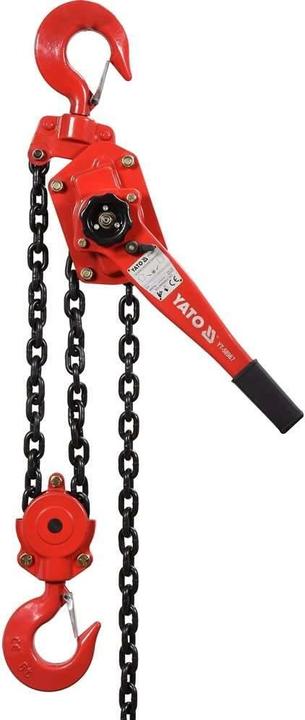 Yato Paranco professionale a cricchetto 6000 kg YT-58967 paranco a catena 6 tonnellate blocco puleggia