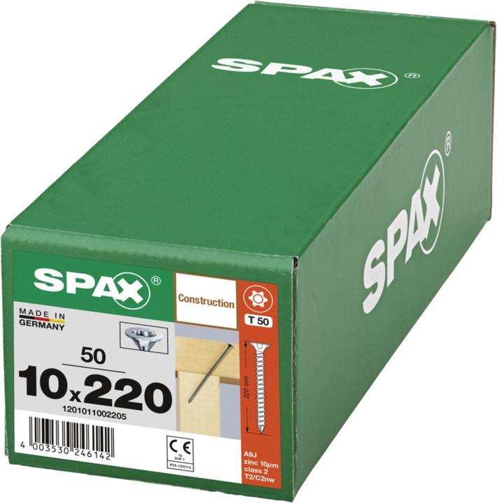 Produktbild Spax Senkmultikopf T-Star Plus T50 Vollgewinde Cut Wirox (50 Schrauben pro Stück)