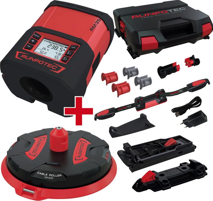 Actual product image Runpotec Cable length measuring device set (99999.99 m)