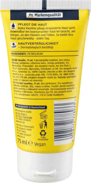 Actual product image dm Balea Vaseline (Body gel, 75 ml)