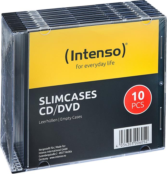 Intenso Behälter CD-Aufbewahrung (Packung mit 10) (CDs, Plattenspieler)
