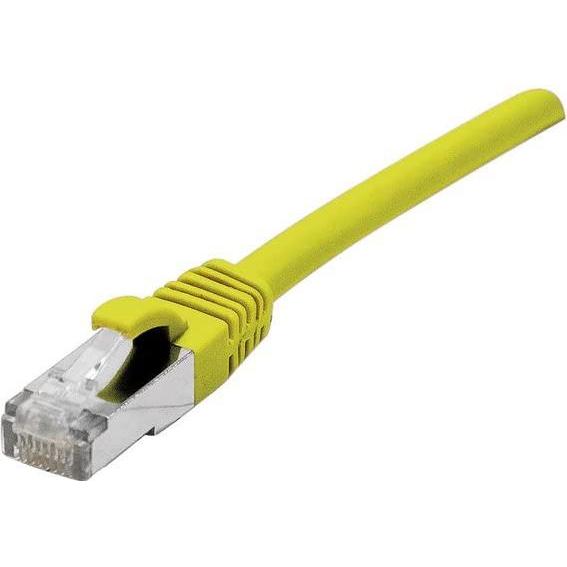 Thumbnail - Exertis Connect Patchkabel S/FTP (PiIMF), Cat 6A (EIA/TIA), gelb, 0,15 m Patchkabel mit besonders schmalem Knicks... (S/...