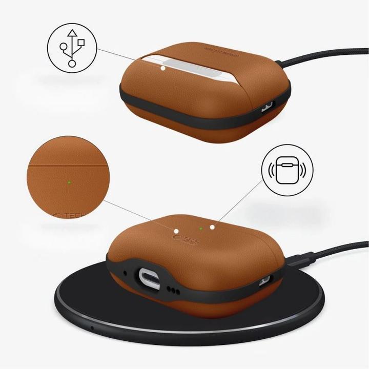 Image du produit Tech-Protect Naturalfit Apple Airpods Pro 3 Braun (Manchon pour casque d'écoute)