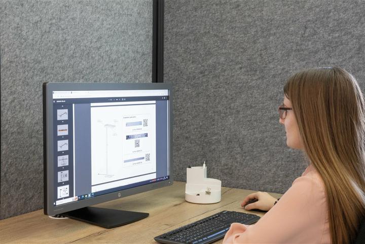 Immagine prodotto Maul Divisorio da tavolo MAULconnecto Uplight 160x50cm Acoustic d.gr/an (160 x 50 cm)