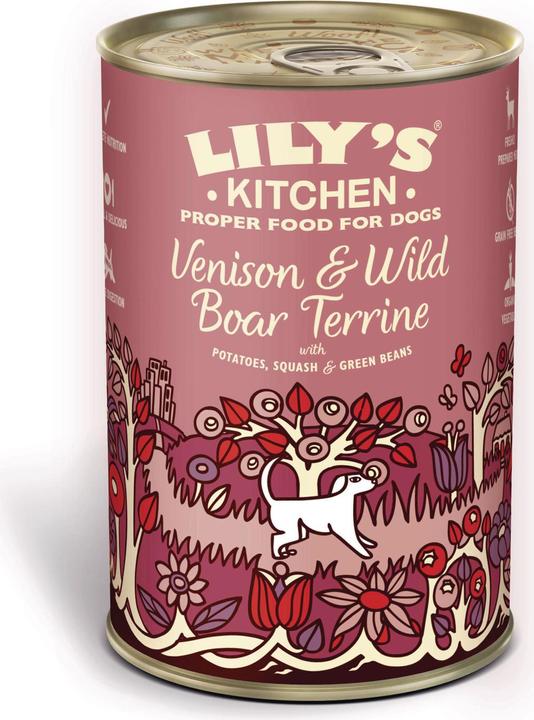 Produktbild Lily's Kitchen Venison and Wild Boar Terrine (Adult, Junior, Senior, 6 Stk., 400 g)