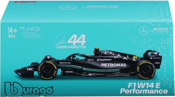 Produktbild Bburago Mercedes-AMG F1 W14 E Perf. Hamilton 2023