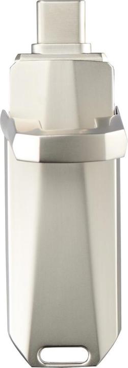 Hama USB flash drive Uni-C Deluxe, USB-C 3.1, 32GB, 70MB/s, silver (32 GB, USB-C)