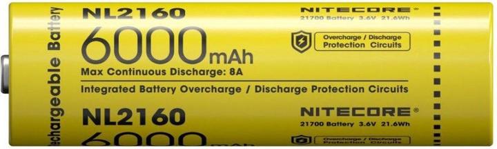Actual product image Nitecore NL2160 (1 pcs., 21700, 6000 mAh)