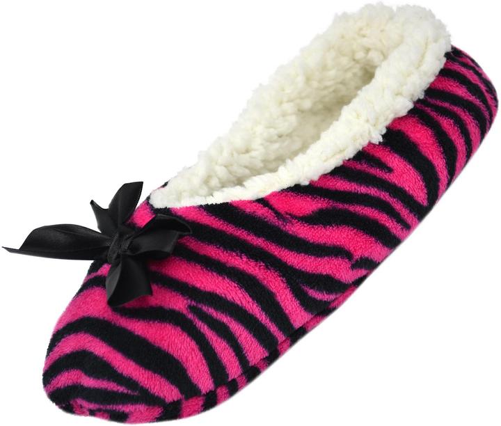 Normani Damen-Slipper Hausschuhe mit Schleife