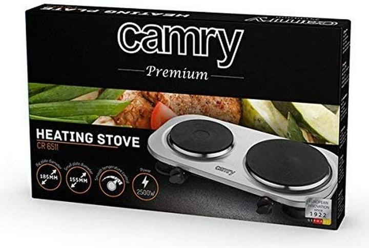 Image du produit Camry CR 6511 stoveing Freestanding Black Acier inoxydable Electric