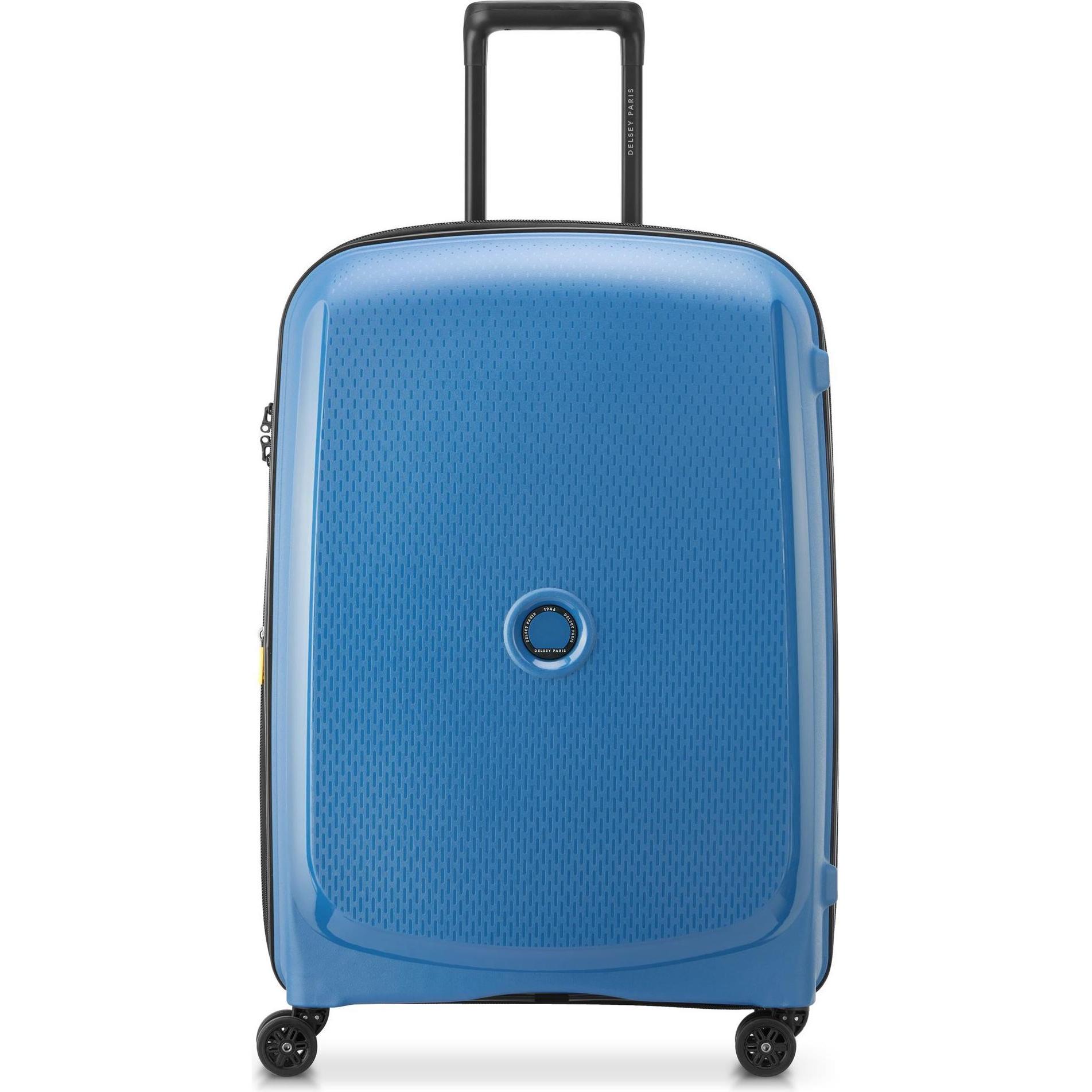 Delsey Blu Valigia, Carrello Belmont Plus A 4 Ruote M 71 Cm, (87 L)