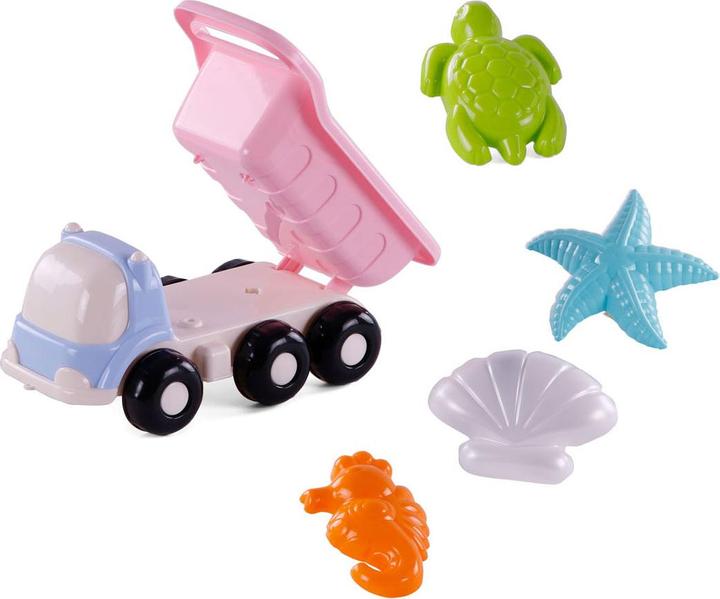 Immagine prodotto Polesie Cavallino ribaltabile da spiaggia con 4 formine per la sabbia, rosa