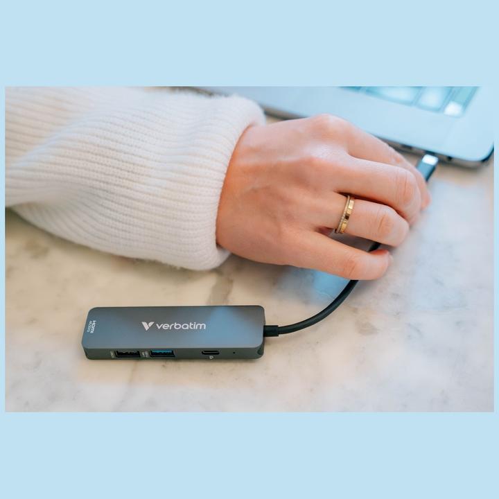 Actual product image Verbatim Hub USB-C Multiport 4port (USB-C, 4 ports)