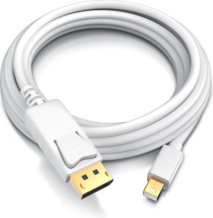 Actual product image CSL Mini DisplayPort to DisplayPort Cable - Audio Video Cable - FullHD - compatible Apple Lenovo Surface (2 m)