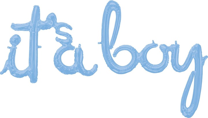 Produktbild Anagram CI: Phrases Script Phrase It's A Boy Pastel Blue F