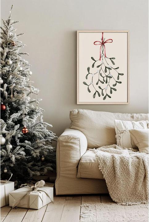 Actual product image Wallxpert Weihnachtsbild Mistletoe