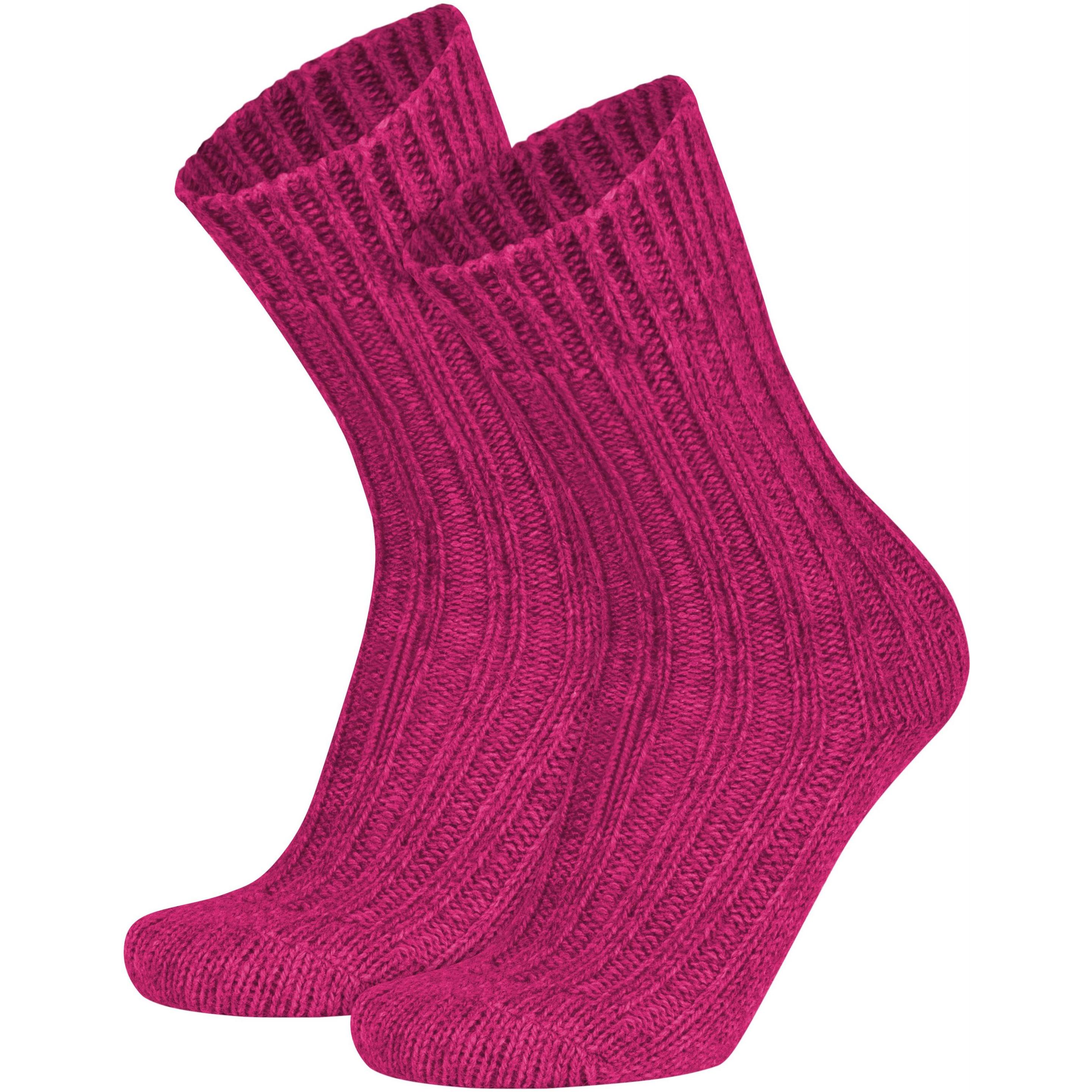 Normani, Herren, Socken, 2 Paar WollSocken aus Alpaka- und Schafwolle, Violett, (2er Pack, 39 - 42)