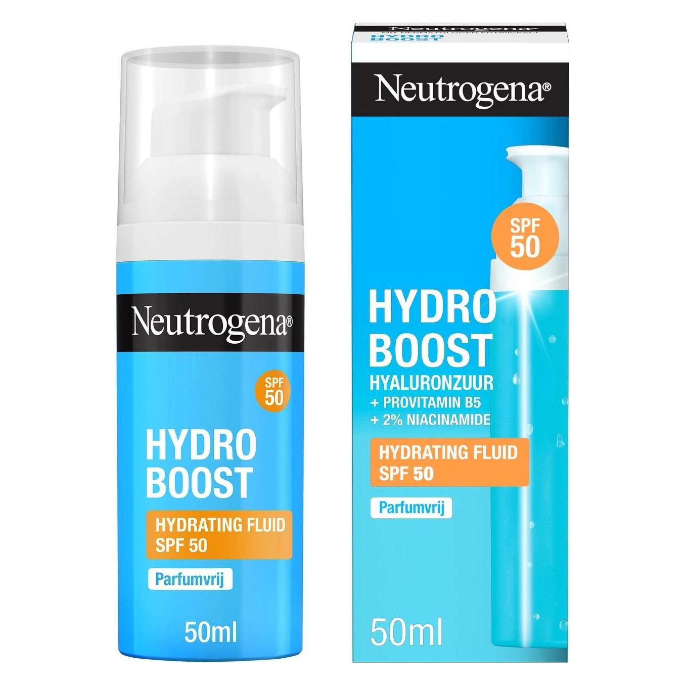Neutrogena, Zonnecrème, Hydro Boost Hydrating Fluid Spf 50 - Hydrating Sunscreen For Skin Protection (Zonnecrème, Spf 50)