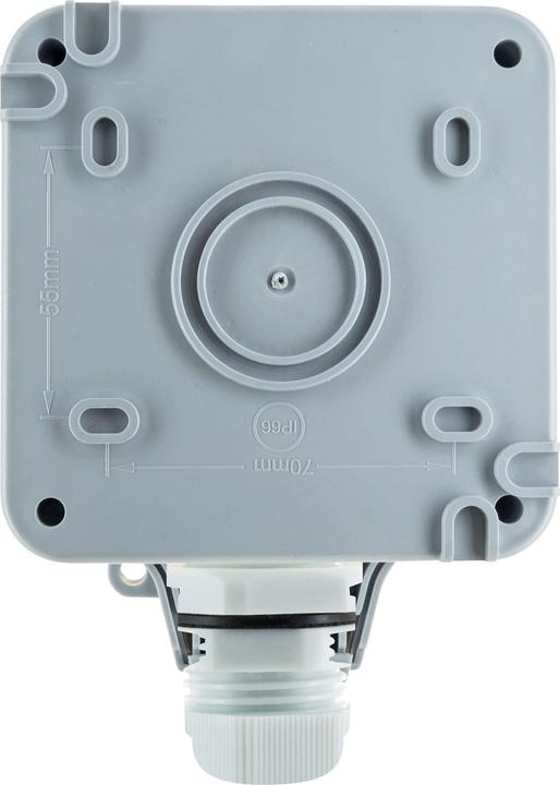 Actual product image Schwaiger Outdoor socket outlet IP66 1-fold Schuko flush-mounted socket outlet