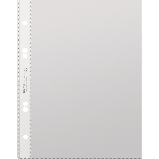 Image du produit Kolma Pochette de présentation A5 lisse medium perforation universelle (A5, 100 x)