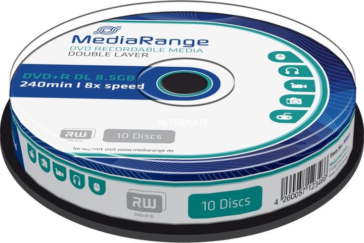 Produktbild MediaRange Dvd+R (10x)