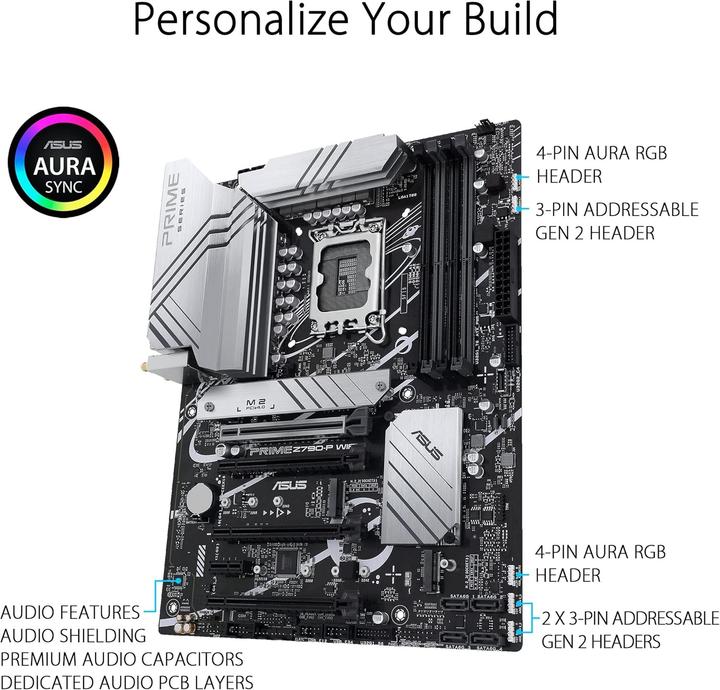 Actual product image ASUS Prime Z790-P Wifi (LGA 1700, Intel Z790, ATX)