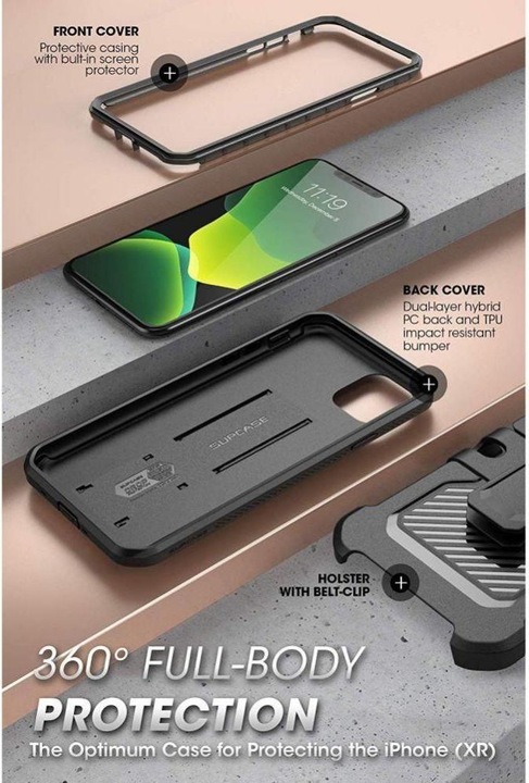 Actual product image Supcase UNICORN BEETLE PRO Armored case for iPhone 11 black (Apple iPhone 11)
